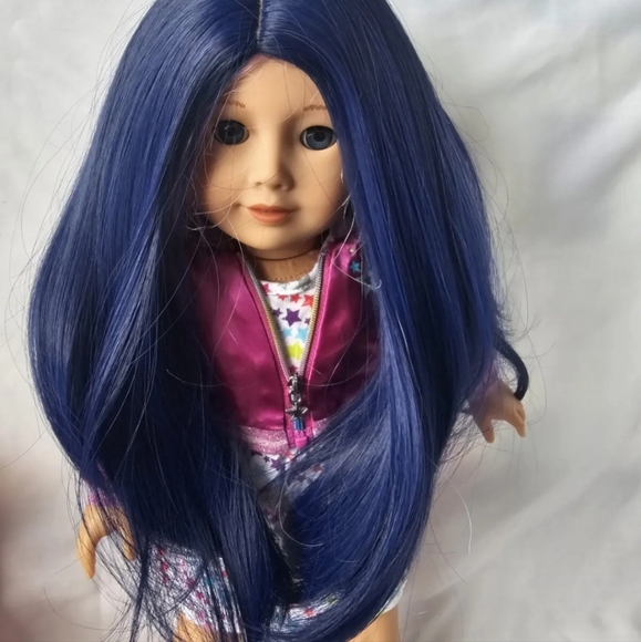 American Girl 88 Truly Me Doll Blue Eyes Pastel Multicolor Hair + CLOTHES +  WIG - Picture 9 of 16